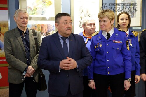 Открытие выставки работ  художника-иллюстратора Евгении Ивановны Стерлиговой YE1A0529